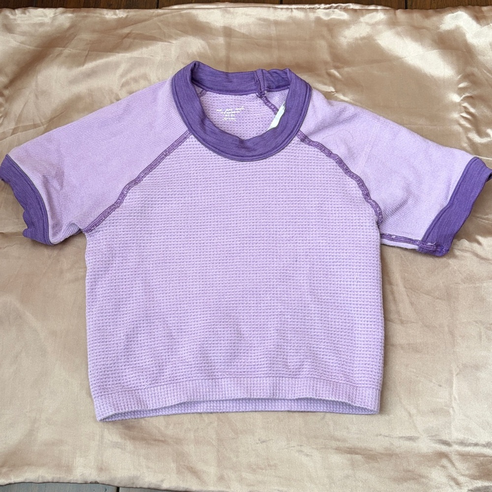 Urban Outfitters Out From Under Purple Crop Tee - XS/S
